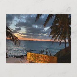Cartão postal do pôr do sol no Chichi's'n Charlie'