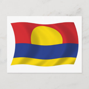 Cartão Postal do Poste da Bandeira do Atol de Palm