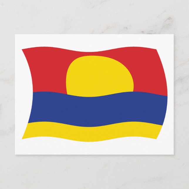 Cartão Postal do Poste da Bandeira do Atol Palmyra (Frente)