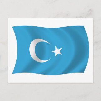 Cartão Postal do Poste da Bandeira Uigur de Xinjia