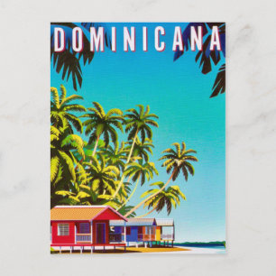 Cartão postal do pôster de viagem da República Dom