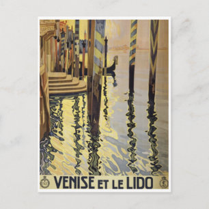 Cartão postal do Poster de viagens Vintage Itália