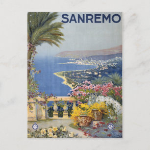 Cartão postal do Poster de viagens Vintage Itália