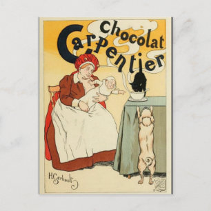 Cartão postal do poster vintage Belle Epoque fran