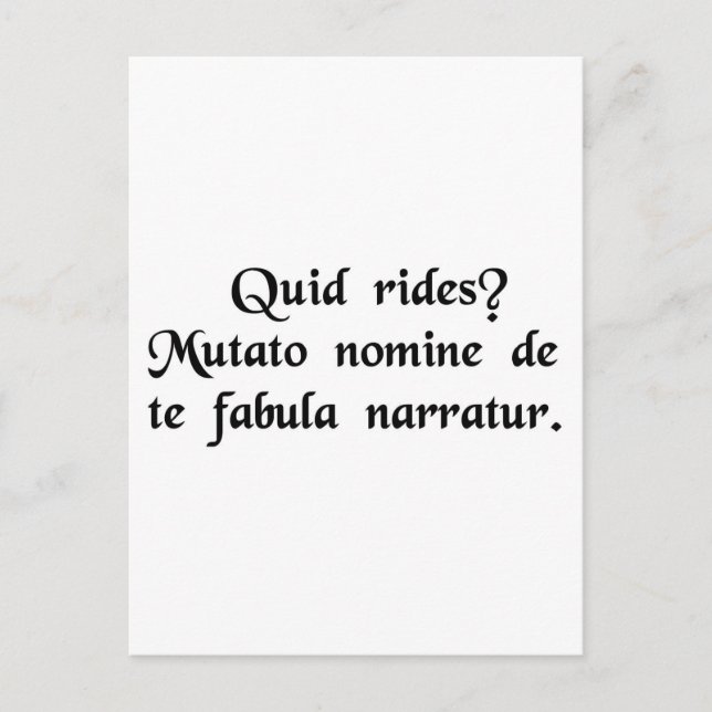 Cartão Postal Do que você está rindo? Apenas mude o nome.... (Frente)
