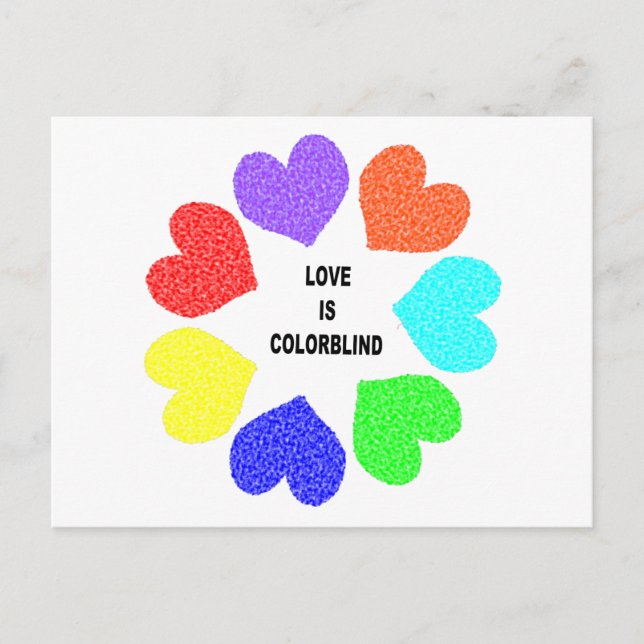 Cartão postal do Rainbow Hearts (Frente)