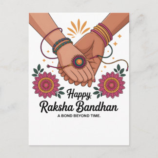 Cartão postal do Raksha Bandhan