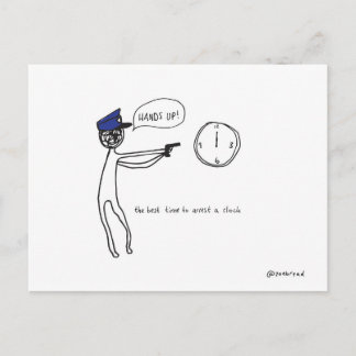 cartão postal do relógio