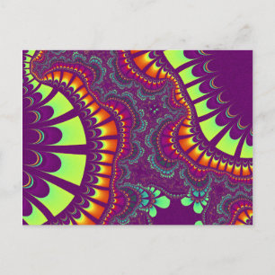Cartão postal do Remix do Arco-íris Roxo Personali
