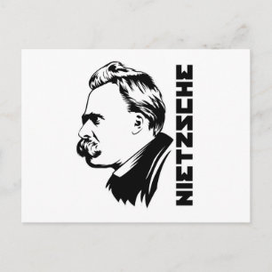 Cartão Postal do Retrato de Frederich Nietzsche