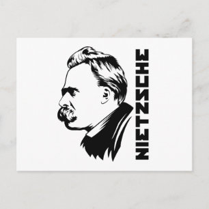 Cartão Postal do Retrato de Frederich Nietzsche