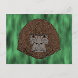 Cartão Postal do Retrato de Pé-Grande 2 (Humano)