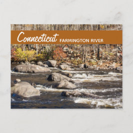 Cartão postal do rio Connecticut Farmington