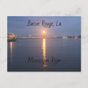 Cartão postal do rio Sunrise no Mississippi