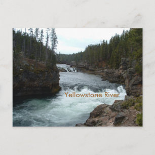Cartão postal do rio Yellowstone