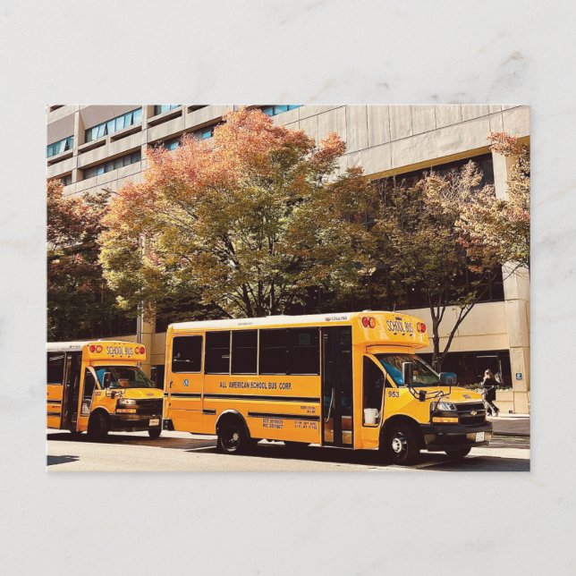 Cartão postal do School Bus New York (Frente)