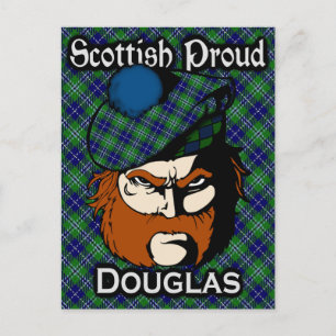 Cartão postal do Scottish Clan Douglas Tartan
