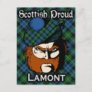 Cartão postal do Scottish Clan Lamont Tartan
