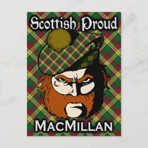 Cartão postal do Scottish Clan MacMillan Tartan