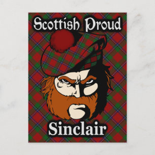 Cartão postal do Scottish Clan Sinclair Tartan