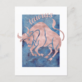 Cartão postal do signo de Touro