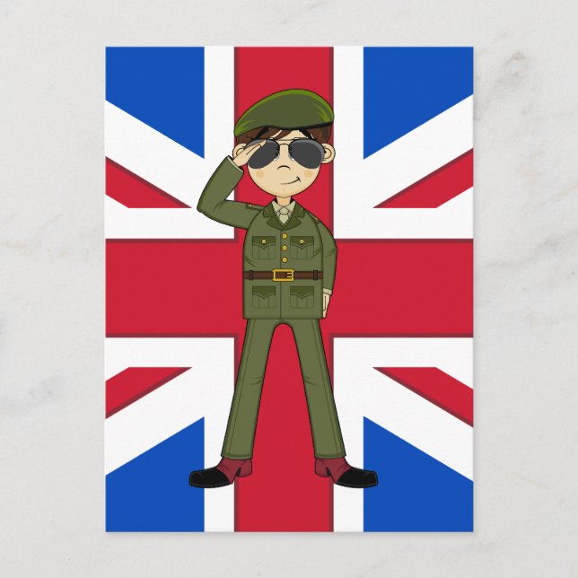 Cartão postal do soldado britânico (Frente)
