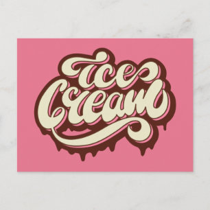 cartão postal do sorvete
