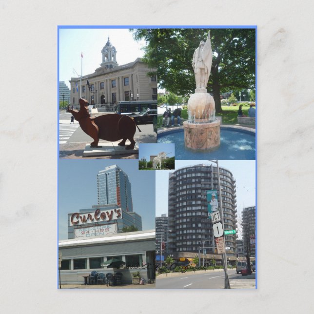 Cartão postal do Stamford Ct Center (Frente)