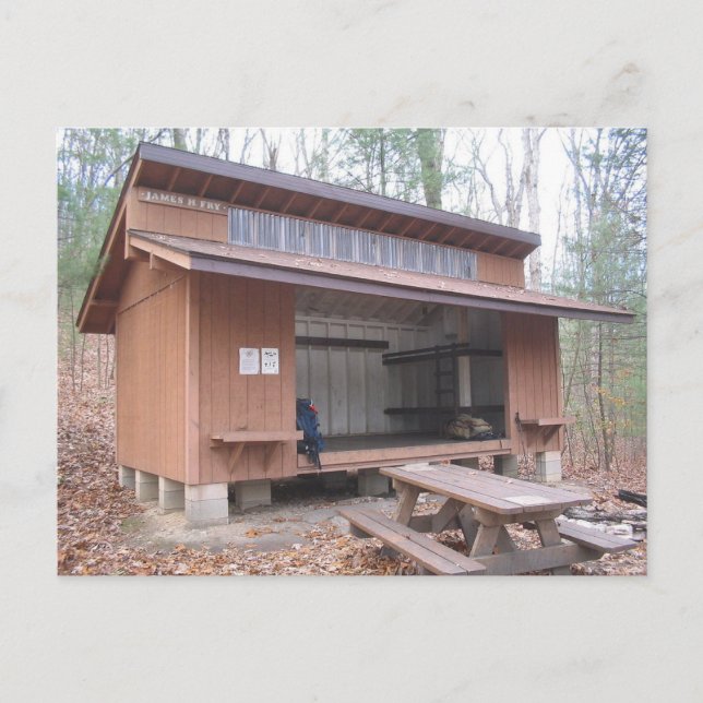 Cartão postal do Tagg Run Appalachian Trail (Frente)