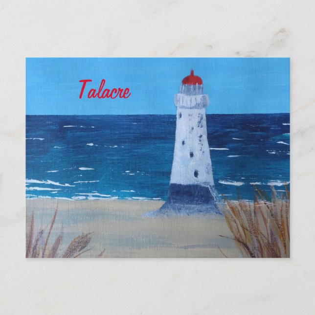 Cartão postal do Talacre Lighthouse Wales (Frente)