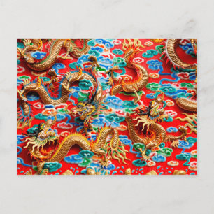 cartão postal do templo do dragão