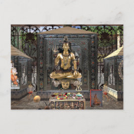 Cartão postal do Templo Hindu do Lord Shiva