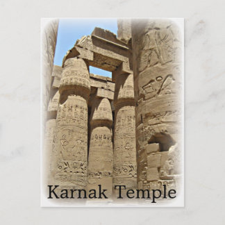 Cartão postal do Templo Karnak