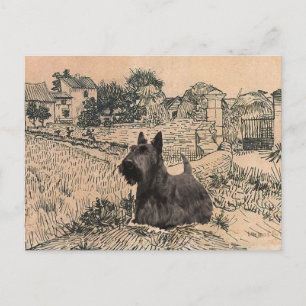 Cartão Postal do Terrier Escocês