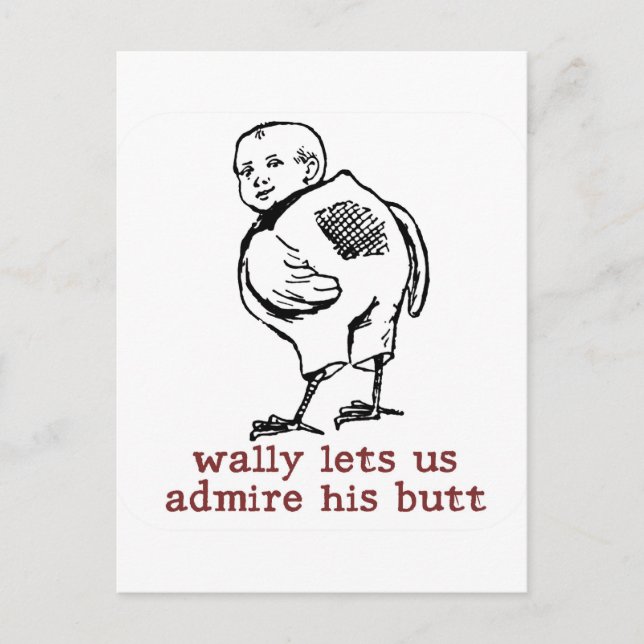 Cartão Postal do Traseiro do Wally (Frente)