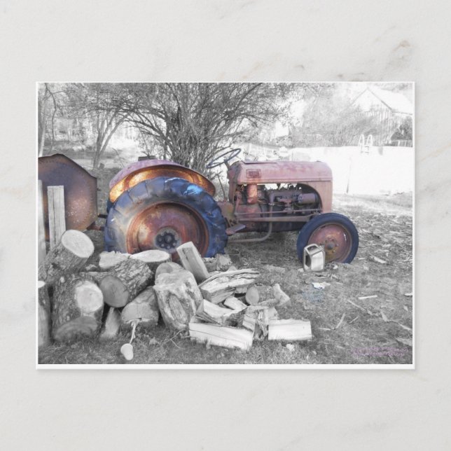 Cartão postal do trator (Frente)