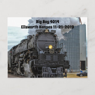 Cartão postal do trem a vapor Big Boy 4014