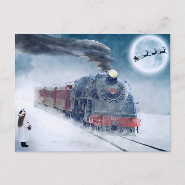 Cartão postal do trem de Natal (Frente)