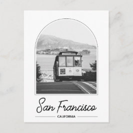 Cartão Postal do Trolebus de São Francisco Preto e