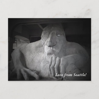 Cartão postal do Troll Seattle Fremont