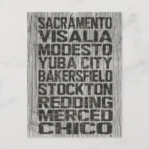 Cartão postal do Vale Central da Califórnia