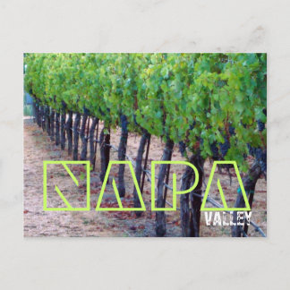 Cartão postal do Vale do Napa (vinho)