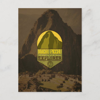 Cartão postal do Viagem do Explorador Machu Picchu