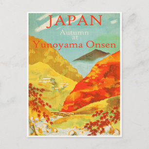 Cartão postal do Viagem do Vintage Japan