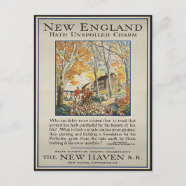 Cartão postal do Viagem Vintage New England