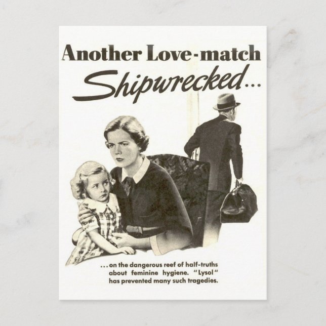 Cartão postal do Vintage Ad Graphic (Frente)