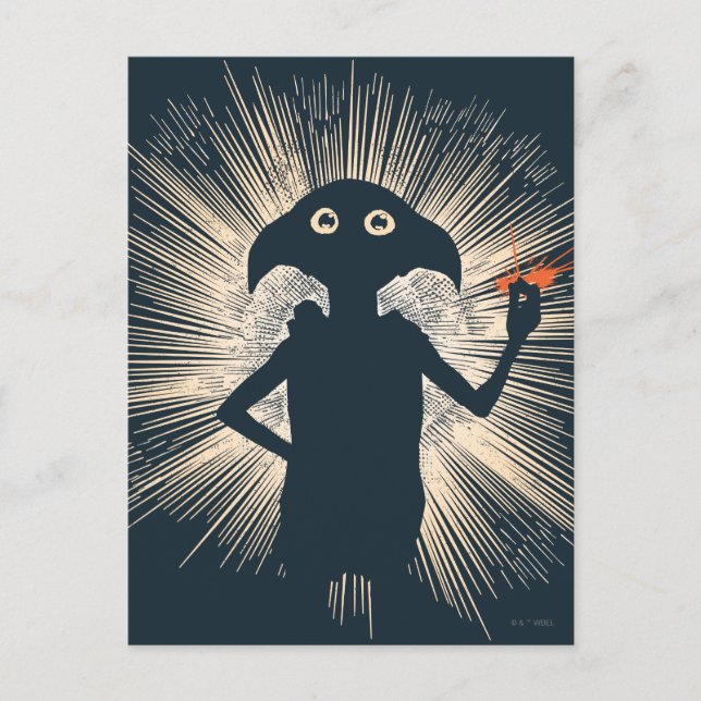 Cartão Postal Dobby Casting Magic (Frente)