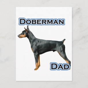 Cartão Postal Doberman Pinscher Pai 4