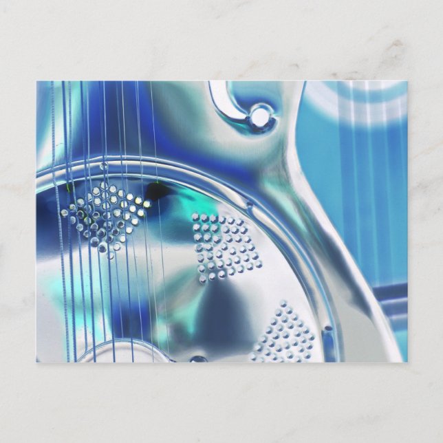 Cartão Postal DOBRO, guitarra ArT, Cartão-postal Legal (Frente)