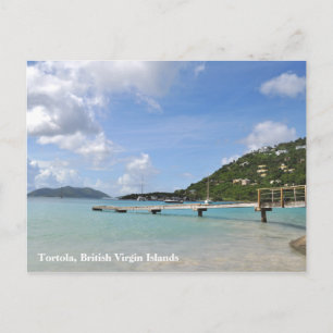 Cartão Postal Doca pequena Poscard de Tortola